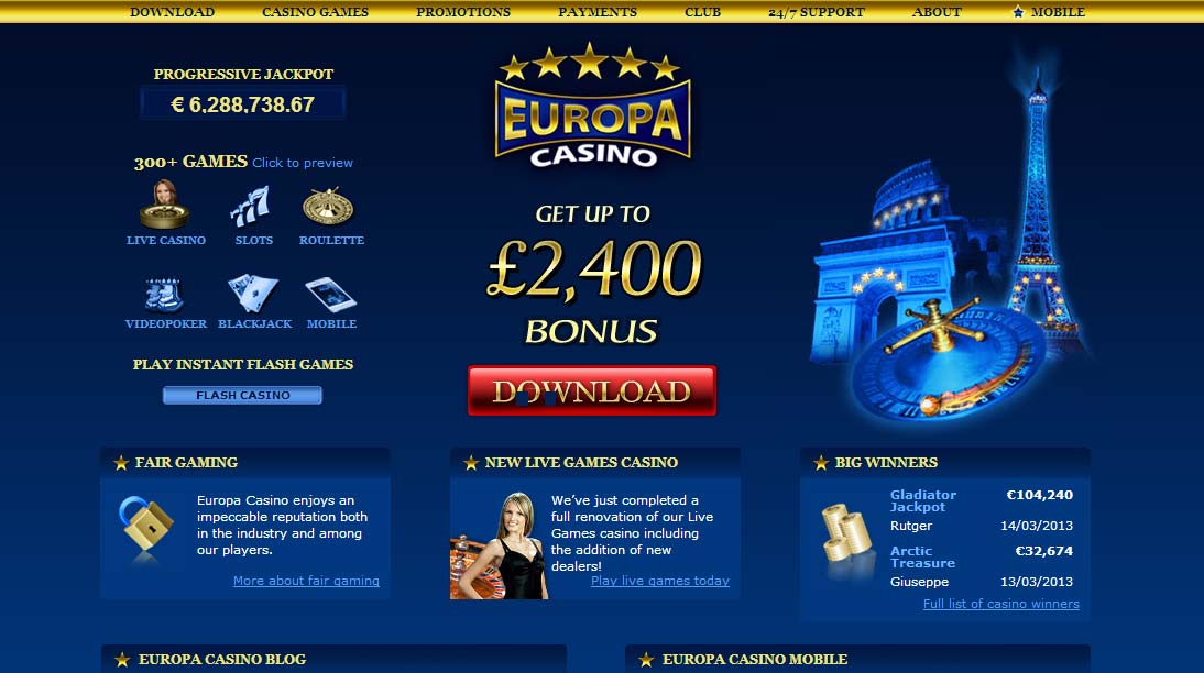 европейские казино онлайн с бонусом