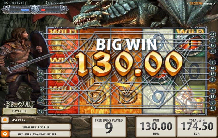Beowulf free spins