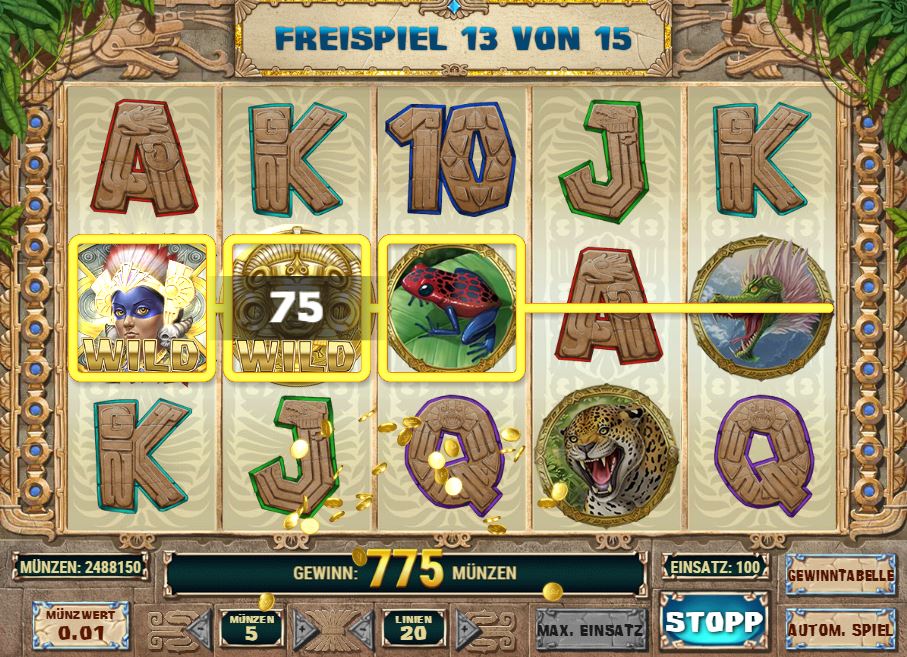 aztec warrior princess free spins