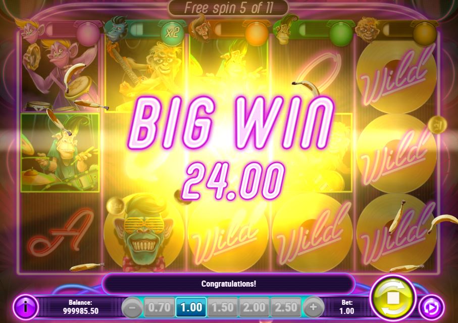 banana rock free spins