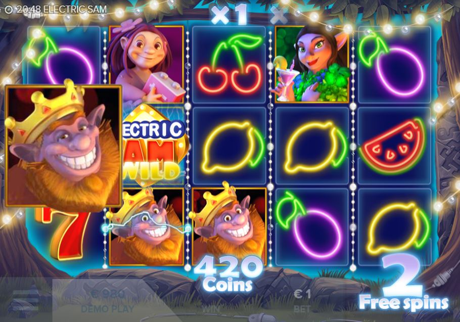 electric sam free spins