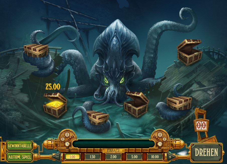 eye of the kraken bonus feature
