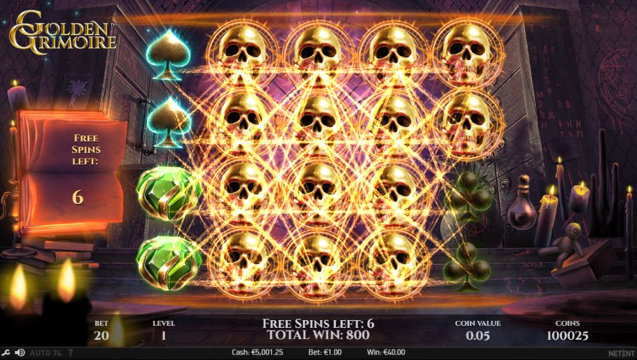 golden grimoire free spins
