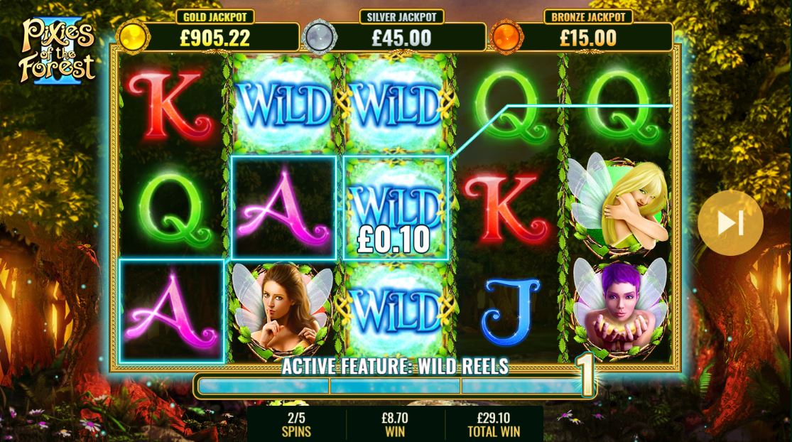 pixies of the forest 2 free spins